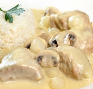 Blanquette de veau gros plan