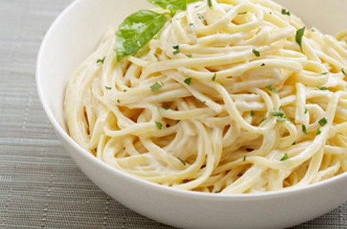 Spaghettis sauce au gorgonzola