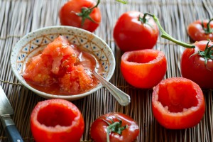 Tomates farcies au chèvre