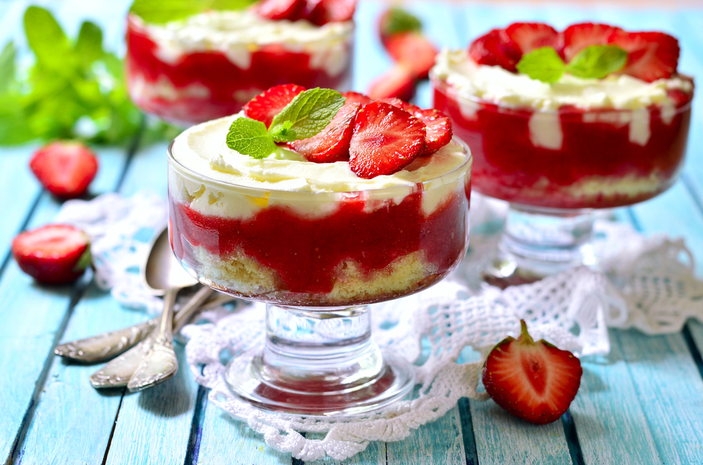 Trifle au fraises